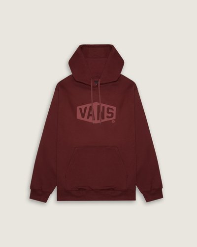 Um clássico irreverente para todos os momentos. Use camadas para se manter aquecido no estilo “Off The Wall”. O Moletom Hex Logo Pullover Bordeaux é o máximo em aconchego, com um bolso frontal estilo canguru. O modelo traz estampa frontal, com assinatura Vans® com efeito tridimensional, dentro de blocos, centralizada na altura do peito, em silk à base d’água.