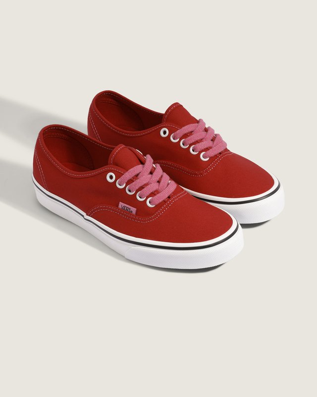 Tênis Authentic Terry Lace Red Pink