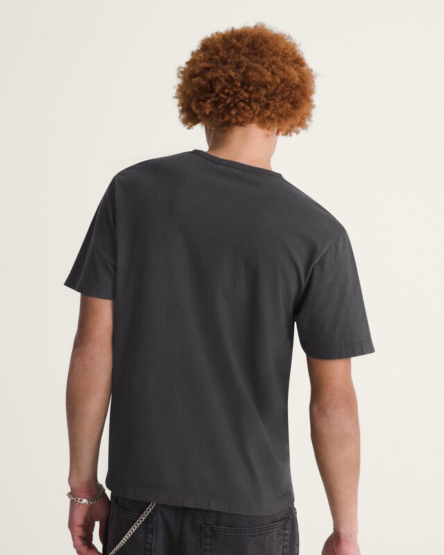 DWS Tシャツ XL 黒 Camiseta Manga Curta Shrunken Premium Faded Black | Vans