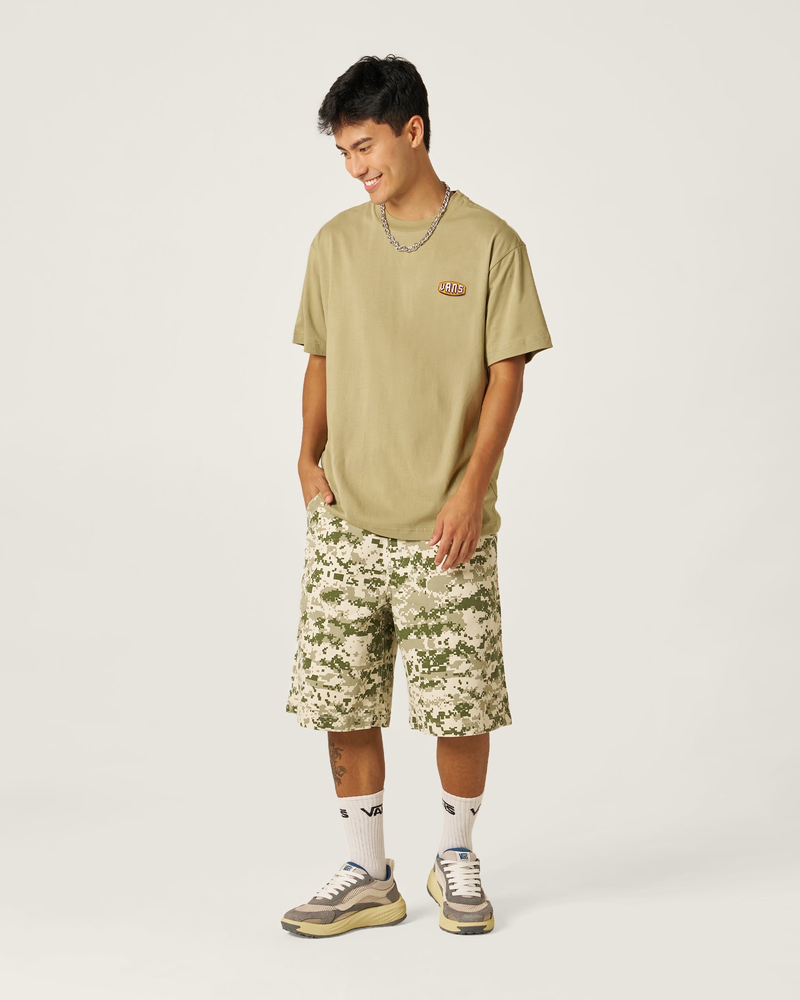 Bermuda Baggy Lx Check-5 Denim Digi Camo | Vans