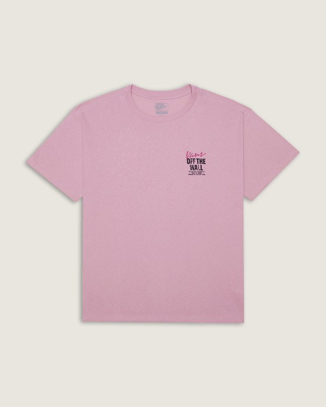 Camiseta Ss Lady Wall Outsized Pink Dawn