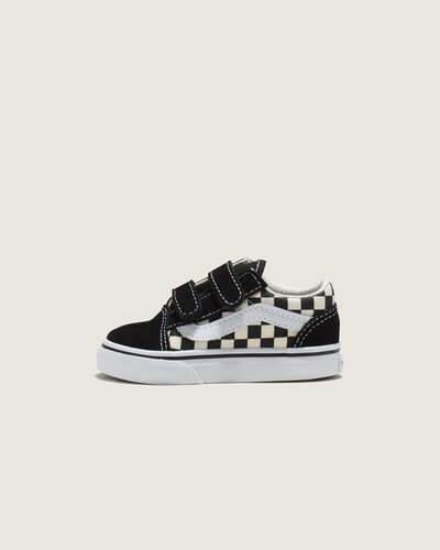 Ícone SideStripe™ desenvolvido especialmente para crianças. O Tênis Old Skool New Primary Check Black White Infantil feito para os pequenos traz a icônica Sidestripe™ e o estilo atemporal da Vans aos pezinhos. Projetado com durabilidade e conforto em mente, possui fechos de velcro para fácil colocação e retirada, tornando-o perfeito para crianças prontas para explorar. Um verdadeiro clássico, reinventado para a próxima geração.
