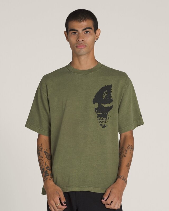 Camiseta Skate Mike G Skull Ss Tee Grape Leaf