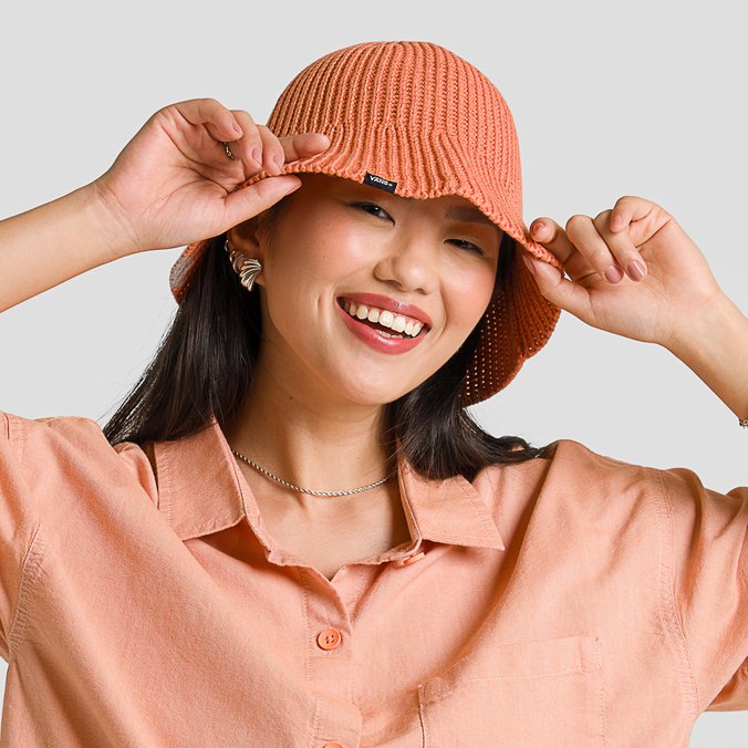 Chapéu Vans Knit Bucket Carnelian