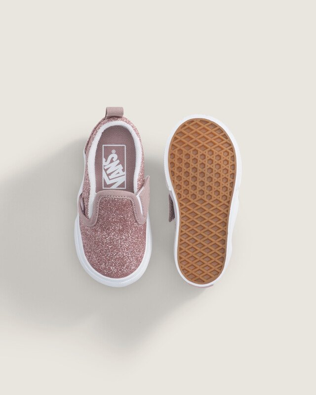 Tênis Slip-On Glitter Rose Gold Infantil