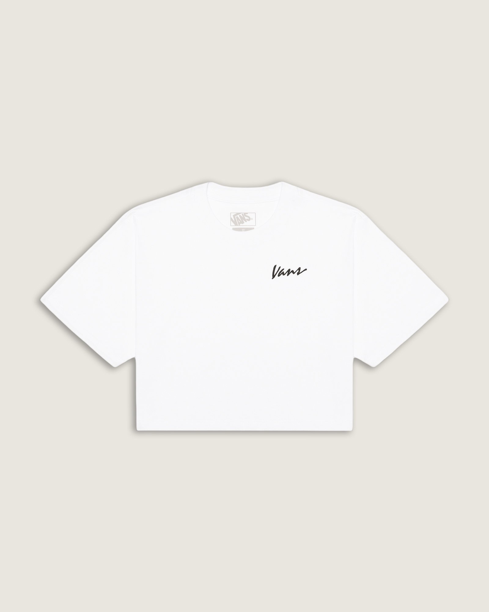 Camiseta Ss Archived Crop White Infantil | Vans
