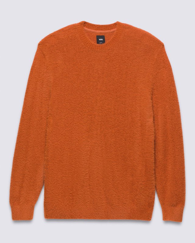 Casaco Elmsford Solid Crew Cardigan Upland Auburn
