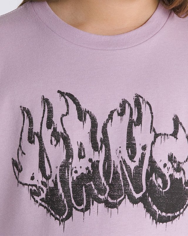 Camiseta Burnout SS Lavender Mist Infantil