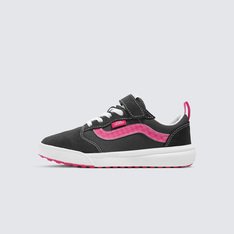 Máximo conforto e aliado de todas as rotinas para os pequenos. Esteja sempre pronto para o inesperado com o Tênis Ultrarange Gray Pink Infantil. Com um solado co-moldado construído em padrão tratorado em waffle - exclusividade Vans - ele maximiza a cobertura, aderência e durabilidade da borracha. A nova entressola UltraCush™ Lite traz conforto e leveza para o calce. O modelo de cano baixo possui cabedal com inspiração na silhueta do icônico Old Skool - em camurça, tecido e sintético - totalmente respirável, com biqueira e antepé de borracha renovado, deixando o calce no ajuste ideal, com amarração e fecho superior em velcro. O Exo Skeleton fornece apoio integrado nos dedos e na parede lateral medial, com uma trava de calcanhar para um ajuste seguro.Traz puxador em fita no calcanhar, facilitando o calce. Conforto e estilo para os pequenos, onde a única preocupação é se divertir.