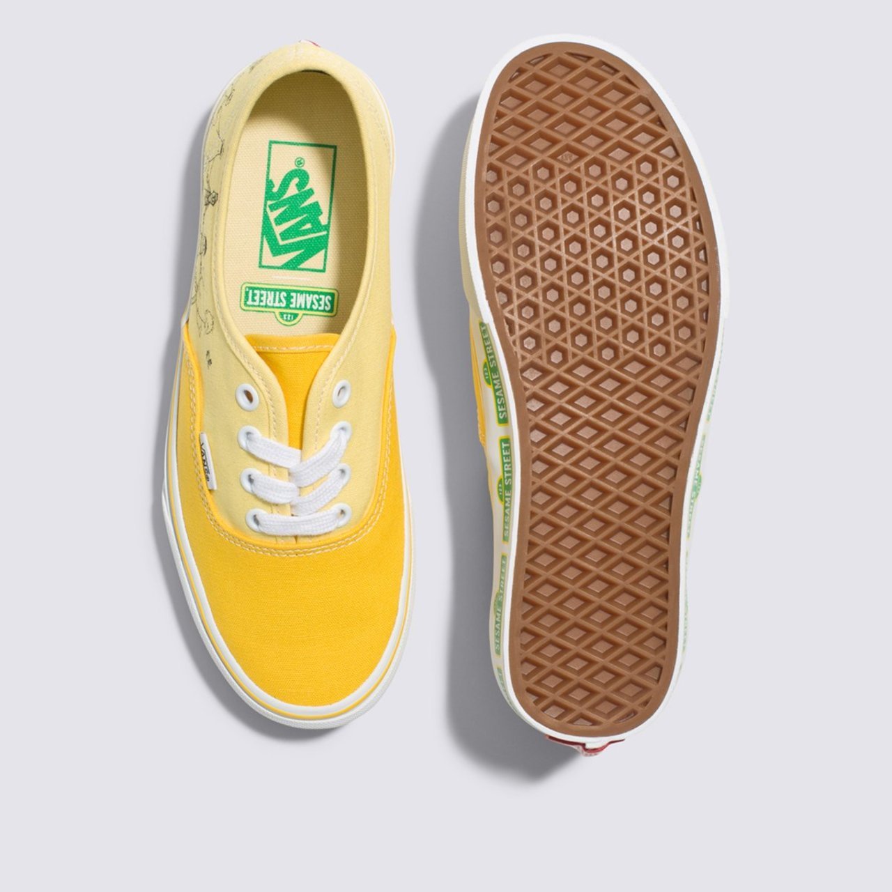 Tenis Authentic Vila Sesamo Yellow Vans