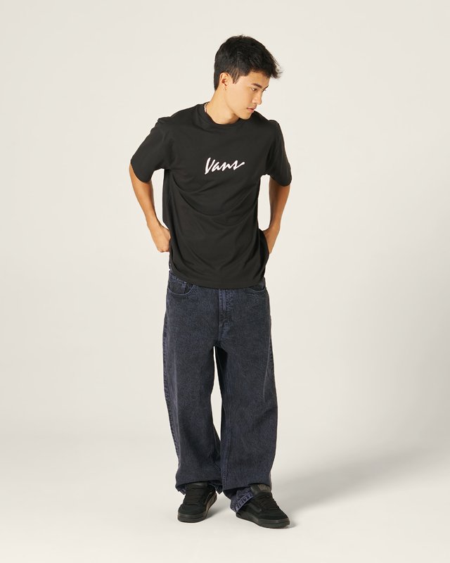 Camiseta Manga Curta Classic Script  Black