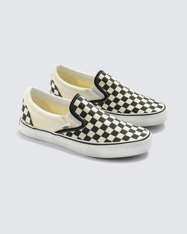 Tênis Slip-On Checkerboard Black White