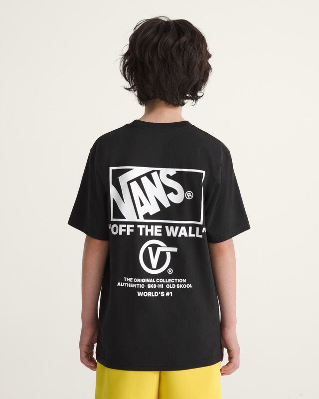 Camiseta Manga Curta Stacked Hi Black Infantil