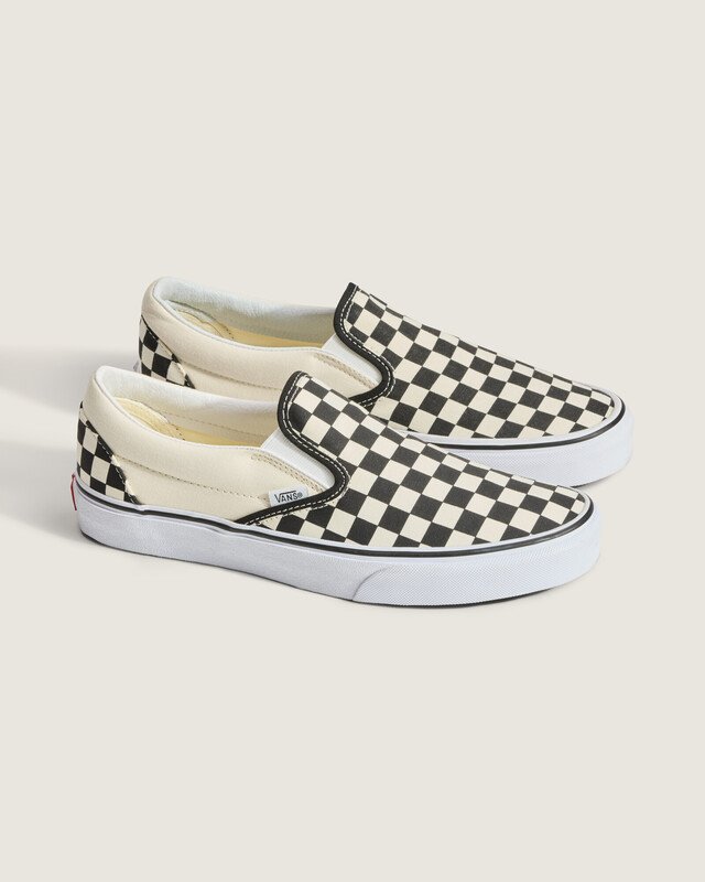 Tênis Slip-On Checkerboard Black White