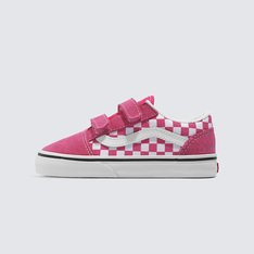 Feito especialmente para proporcionar o calce seguro e confortável dos pequenos, o Tênis Old Skool Checkerboard Honeysuckle Infantil homenageia o icônico tênis com Sidestripe™, substituindo os cadarços tradicionais por fechos duplos de velcro. Com cabedal durável de camurça e lona rosa com detalhe de estampa icônica em checkerboard, este modelo de cano baixo proporciona um ajuste fácil e seguro, mantendo o conforto dos pequenos durante todo o dia. O tênis apresenta biqueiras reforçadas, colarinhos acolchoados de suporte e sola de borracha waffle exclusiva Vans.
