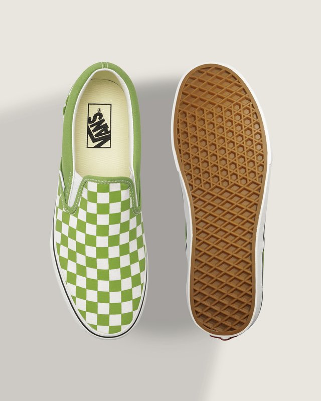 Tênis Slip-On Color Theory Checkerboard Lime Burst