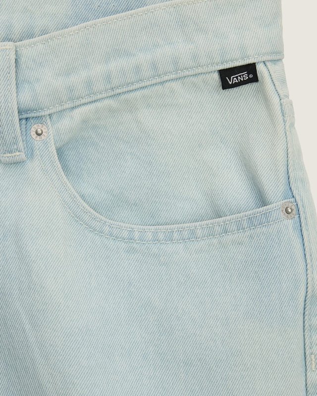 Calça Check 5 Loose Denim Blue Ice