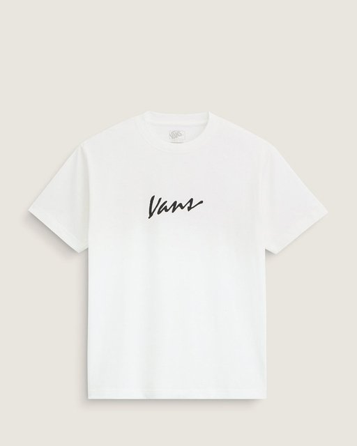 Camiseta Classic Script Ss Marshmallow Black Hylane