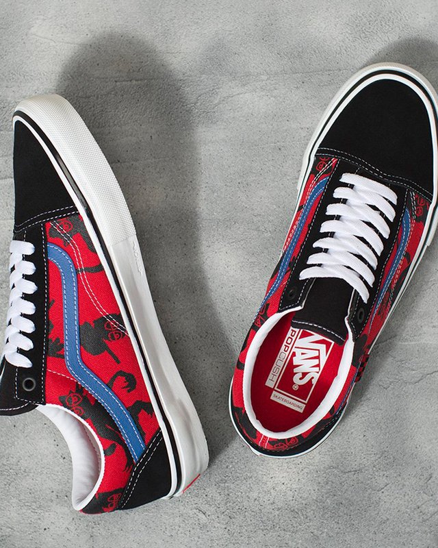 Tênis Skate Old Skool Vans X Krooked Red