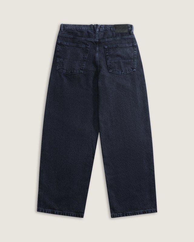Calça Baggy Check-5 Acid Overdyed Denim Deep Indigo