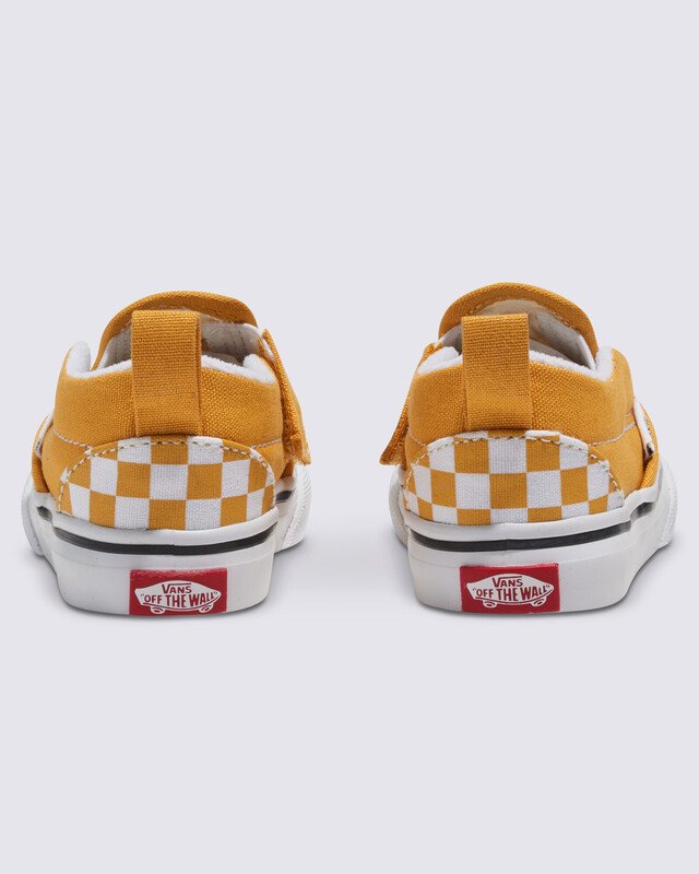 Tênis Slip-On V Infantil Checkerboard Golden Glow