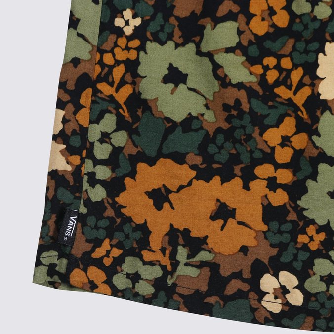 Saia Parksfield Skirt Camo Floral Loden Green White