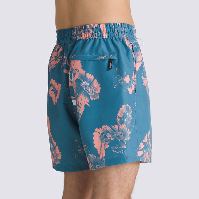 Boardshort Primary Print Elastic Warm Weather Bluestone