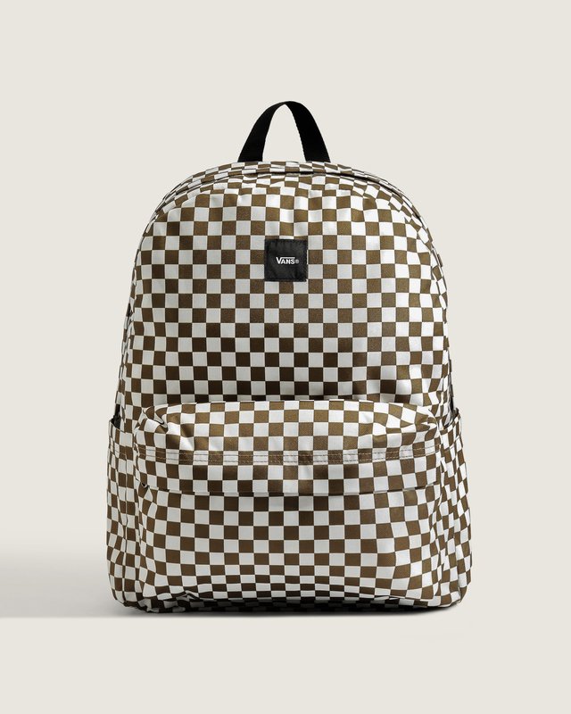 Mochila Old Skool Check Olive Brown