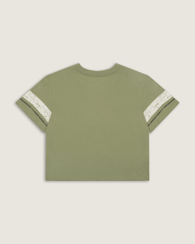 Camiseta Manga Curta  Cropped Off The All Soft Sage