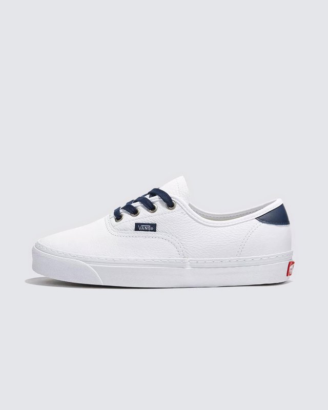 Tênis Authentic Leather White Navy