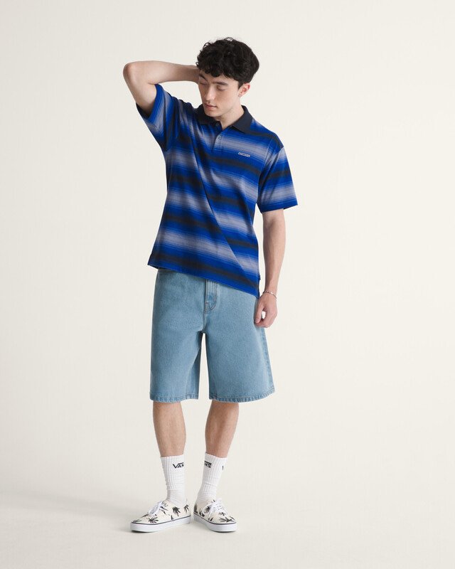 Bermuda  Check 5 Baggy Denim Stonewash Blue 