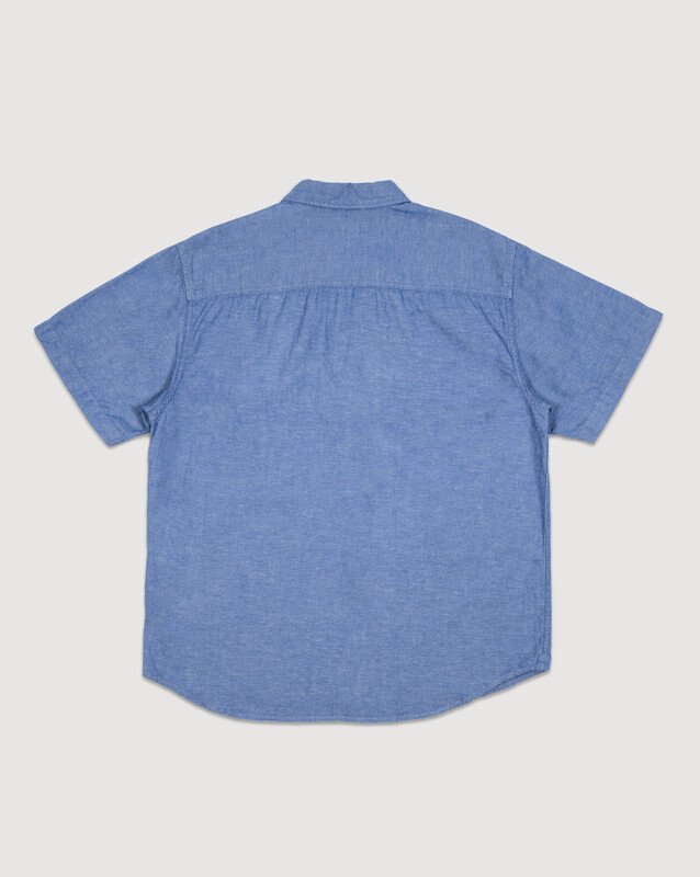 Camisa Lawson Solid Ss Woven True Navy Hylane