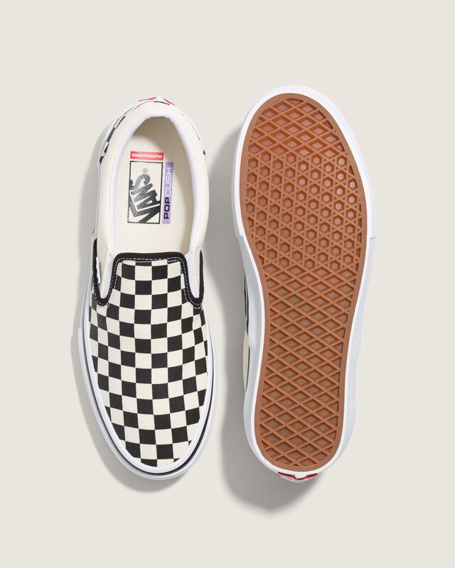 Tênis Skate Slip-On Black Offwhite