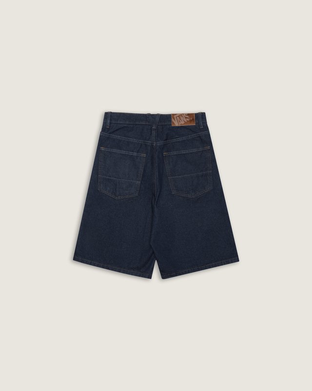 Bermuda Baggy Lx Check-5 Canvas Dark Rinse