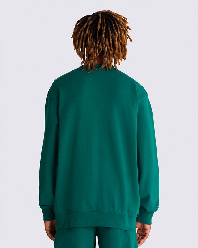 Moletom Original Standards Loose Crew Seasonal Hero: Knu Skool Bistro Green White