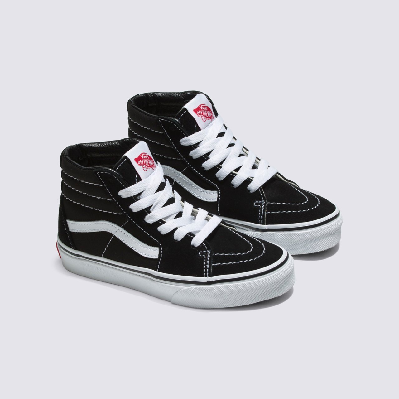 Kids high top black vans sales