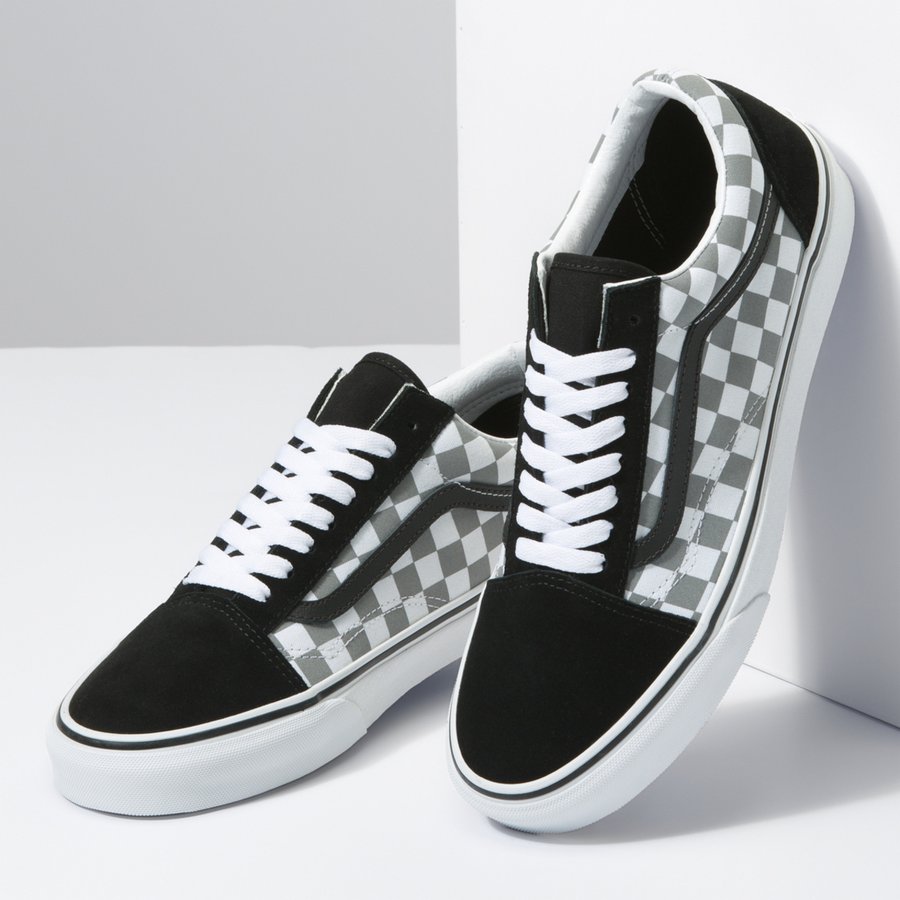 checkered reflective vans