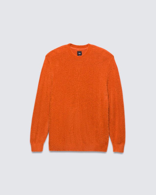 Casaco Elmsford Solid Crew Cardigan Upland Auburn