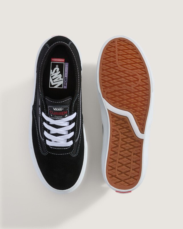 Tênis Curren Caples Skate Cuarren Gum Black White