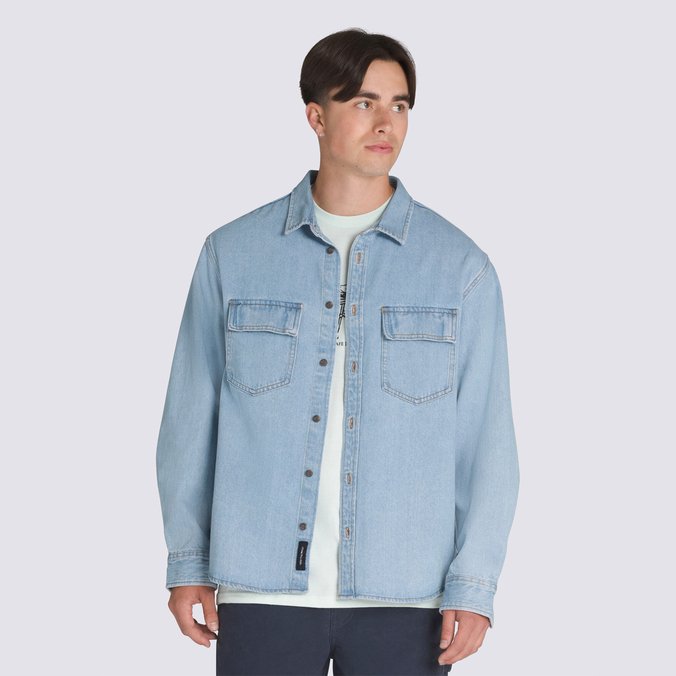 Camisa LS Faded Denim