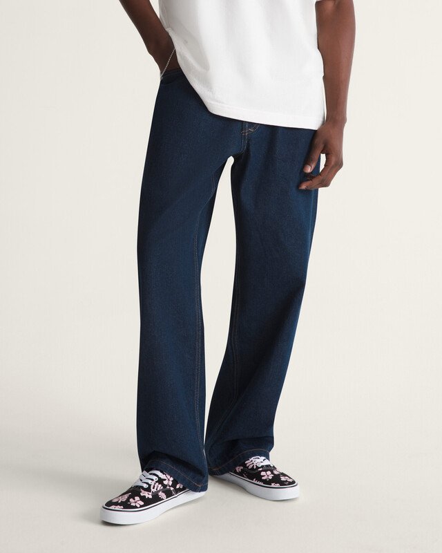 Calça Check 5 Loose Denim Dark Rinse