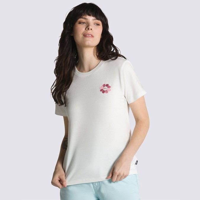 Camiseta Ss Oversized Floral Marshmallow