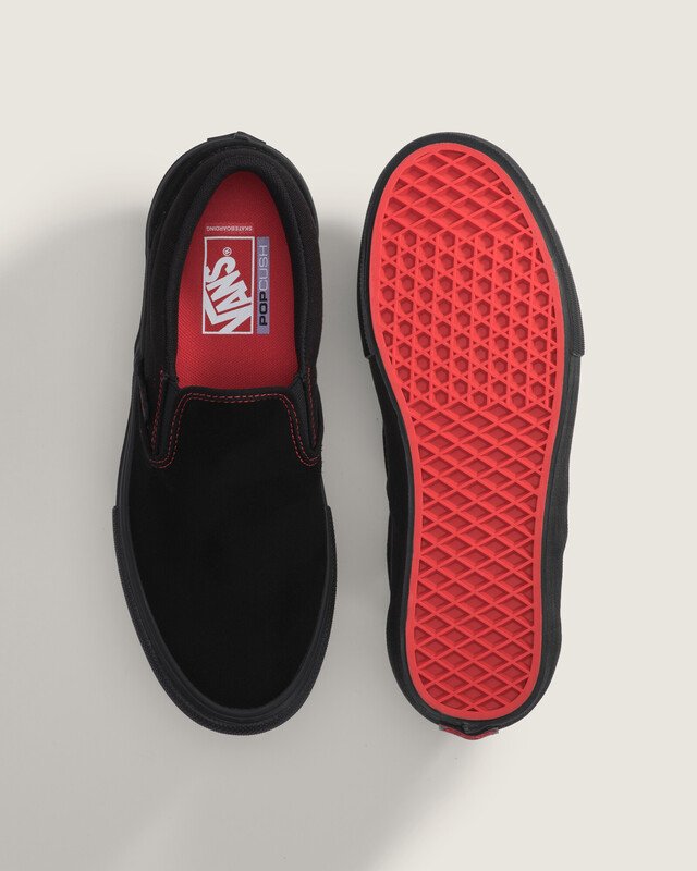 Tênis Slip-On Black Black Red | Vans