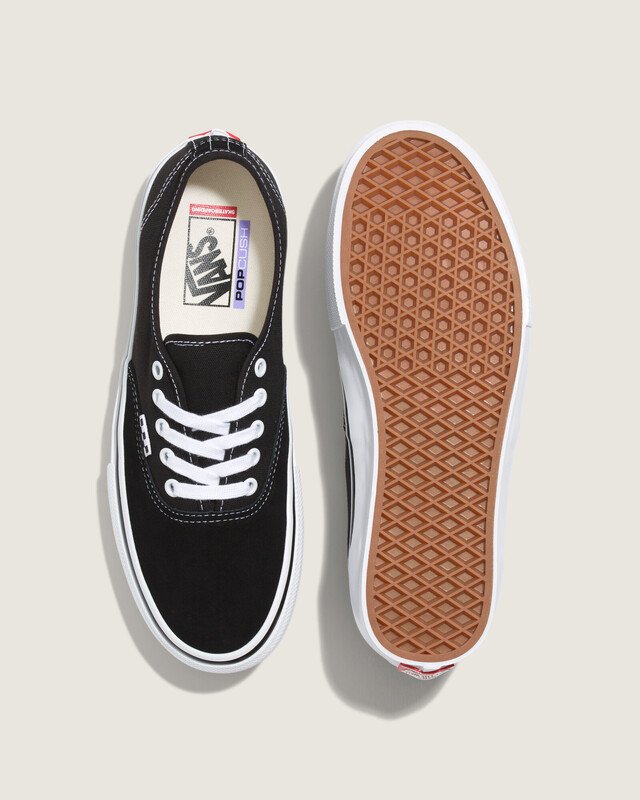 Tênis Skate Authentic Black White