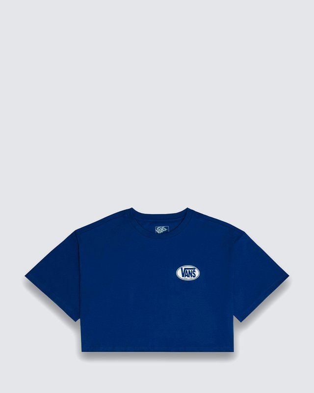 Camiseta 1St Class Relax Crop Ss True Blue