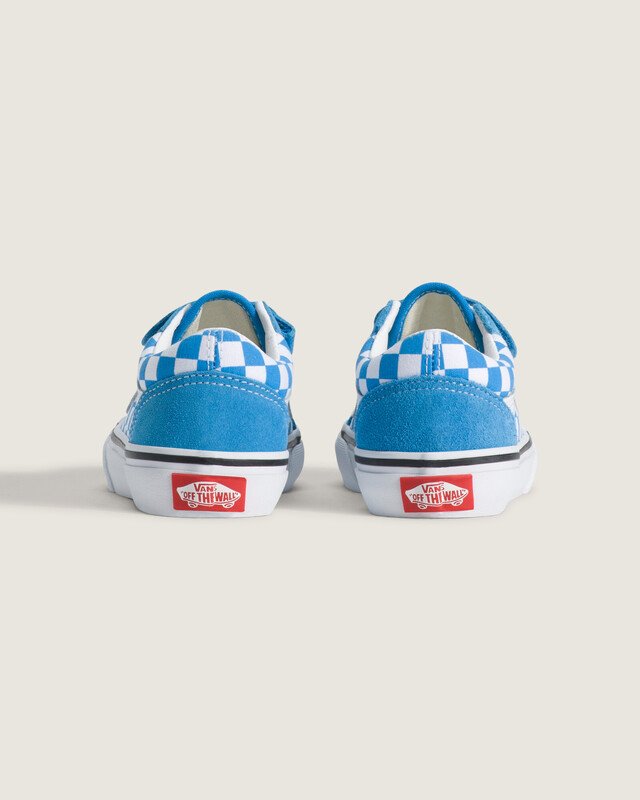 Tênis Old Skool V Color Theory Checkerboard Bright Azure Infantil
