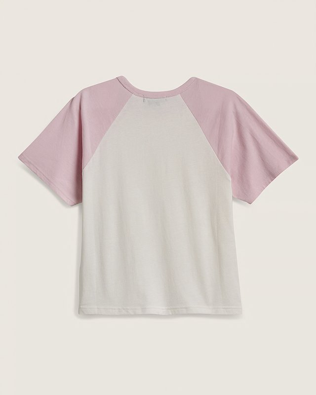 Camiseta Manga Curta Gracie Raglan Marshmallow