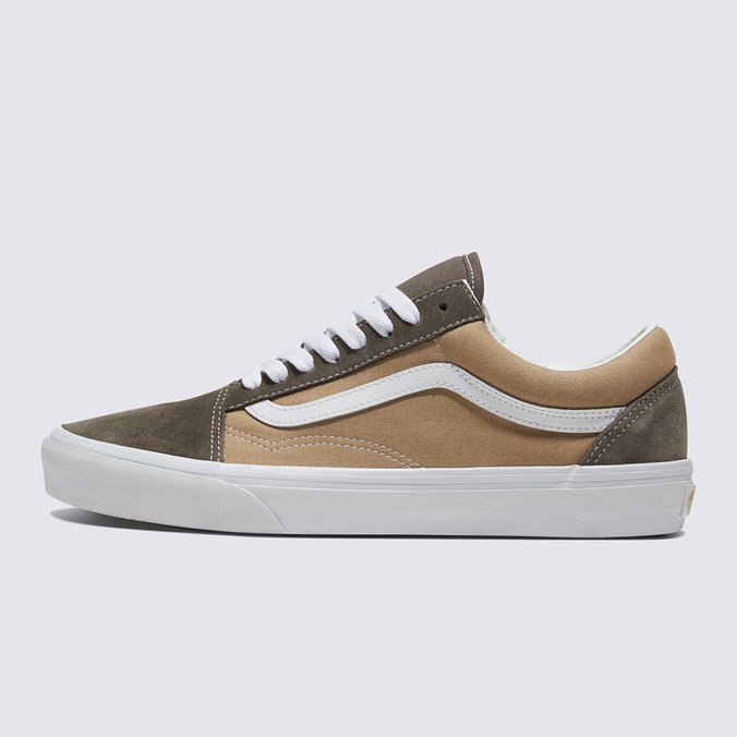 Tênis Old Skool Canvas Suede Block Brown