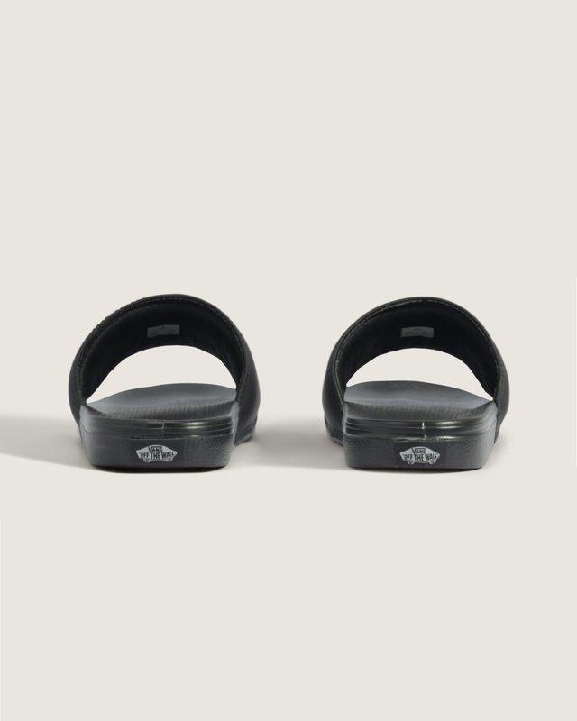 Chinelo Slide-On Refletive Black Silver