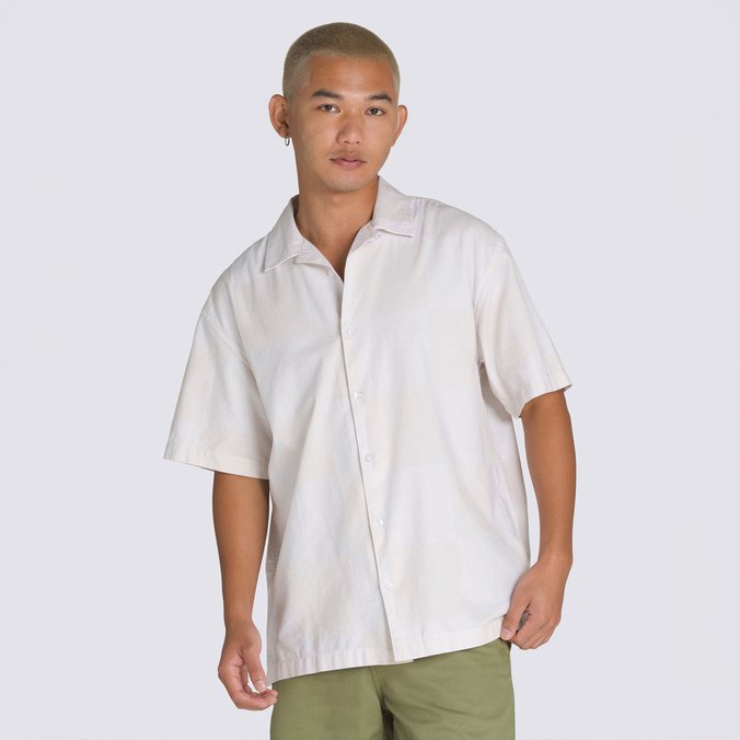 Camisa Kessler Checkerboard Ss Woven Lx White Marshmallow